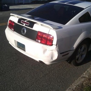 Wrecked bumper. ;( Replaced with GT/CS bumper.