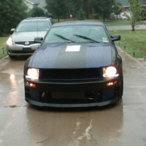 In my driveway on a rainy day after I got my turbo tuned