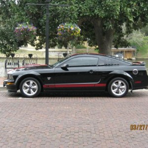 My Car Near the Steel Magnolia House in Louisiana's Oldest Town.