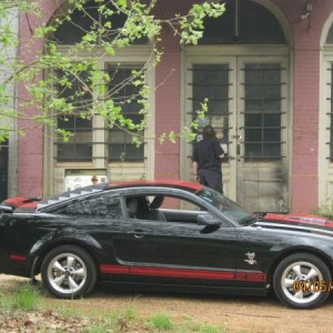 My Car in Dialville, TX Ghost Town.