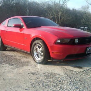 2010 GT with Skinnies and Mickey Thomson Drag Radials.