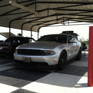 Pit Action at Mid America All Ford-Shelby event