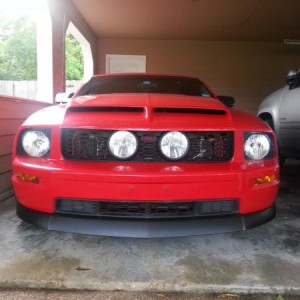 New front chin and fogs and grill