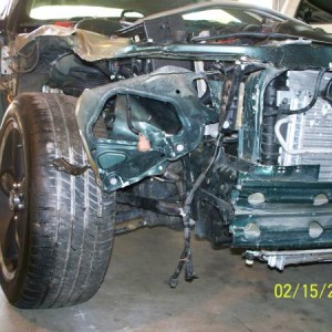 Passenger side after removing body panels