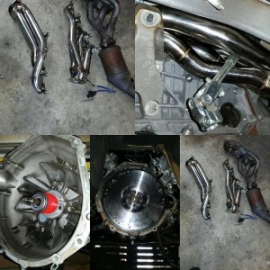 headers, clutch install