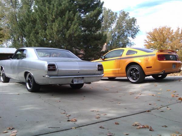 2007 Mustang GT and 1969 Ford Fairlane