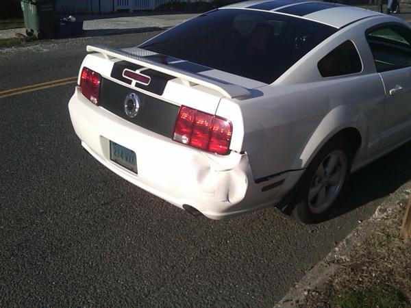 Wrecked bumper. ;( Replaced with GT/CS bumper.