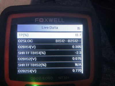 Scan Tool Live Data of Ford SO PCM running Catalyst CE Ratio Tests.JPG