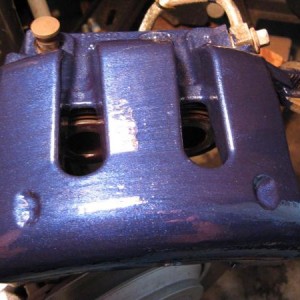matching blue caliper paint added