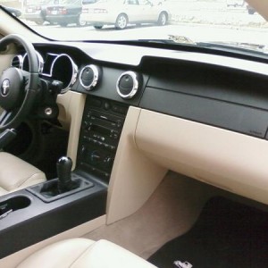 My interior before I installed an Alpine reciever.