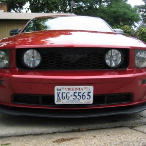 Chin spoiler installed and blacked out pony