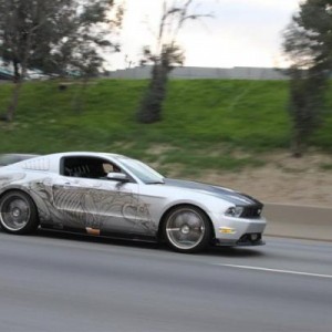on my way to Super Car Sunday in Woodland Hills, CA