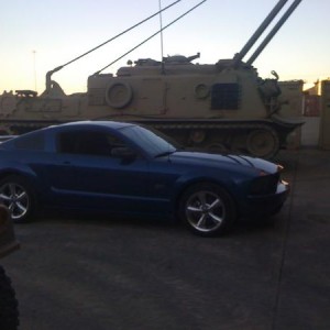 in the motorpool next to my m88