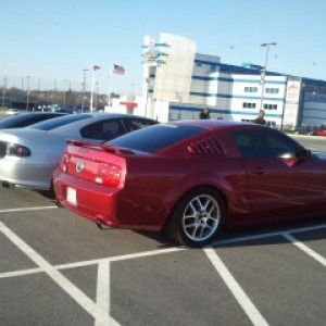 me and my buddies in front of zmax dragway after test n tune.