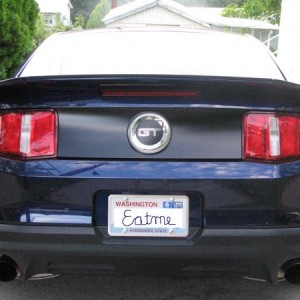 Black in Back...shot w/satin to match GT emblem