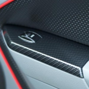 Carbon Fiber Hydro Dip Window Switch Panel Passenger Side.