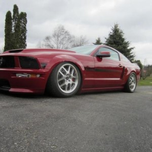 Air Lift Performance suspension parked stance.