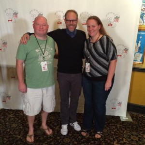 My wife and I with Alton Brown