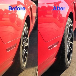 2014 Mustang GT Wheel Spacers Before After