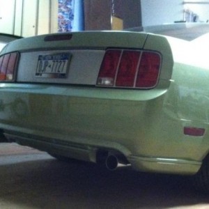 New Saleen Parnelli Jones edition rear fascia installed