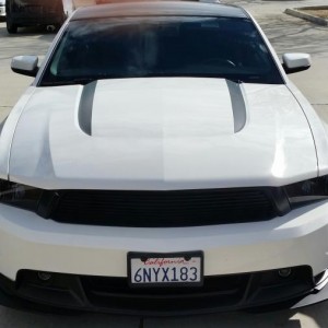 Vinyl wrap on roof and BOSS front splitter