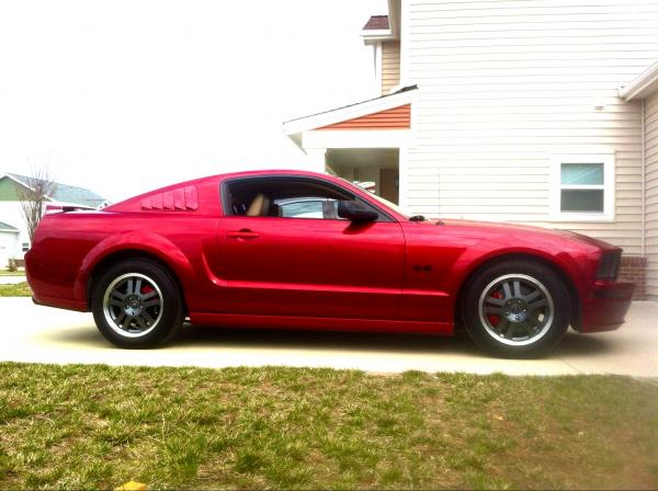 2005 GT BBK CAI, UPR o/r X, port&polished TB, Diablo tune, DSG stock wheels left lip polished.