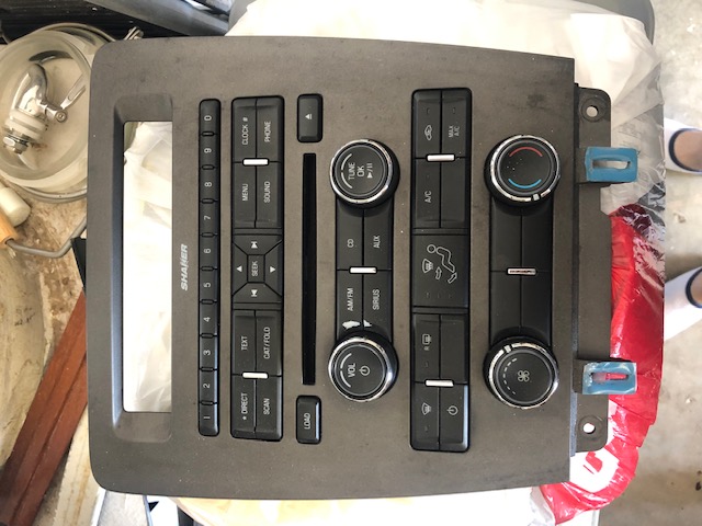 2012 mustang radio face plate