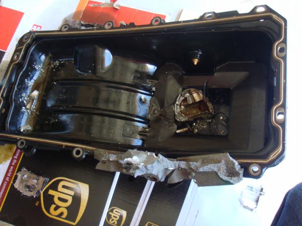 A paper weight in my oil pan