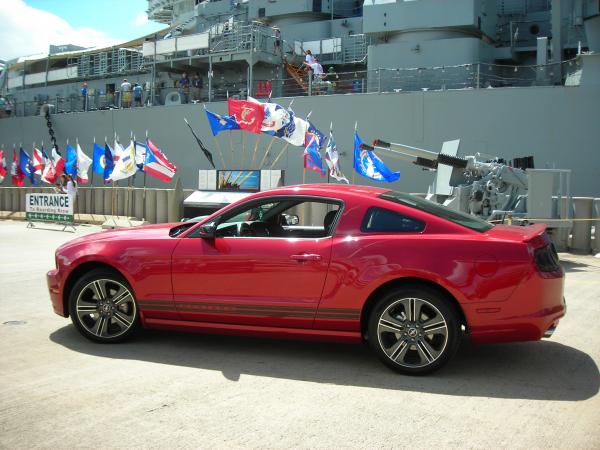 Alongside USS Missouri (BB-63)