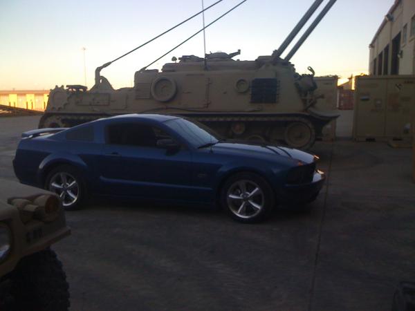 in the motorpool next to my m88