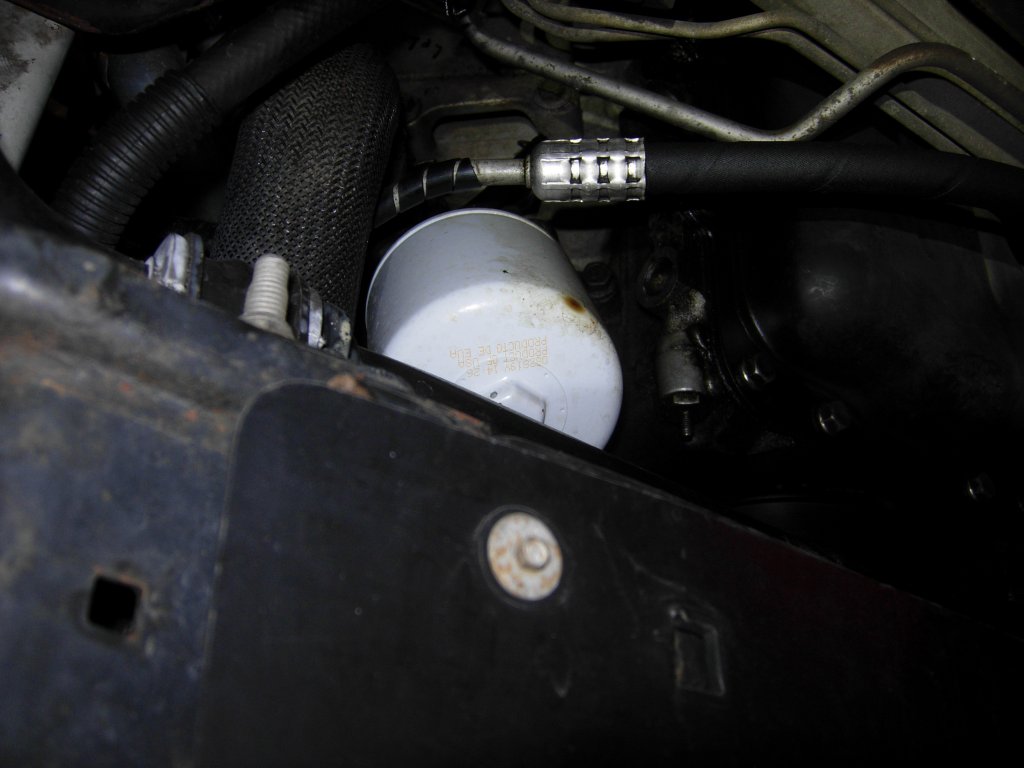Leak Onto Filter