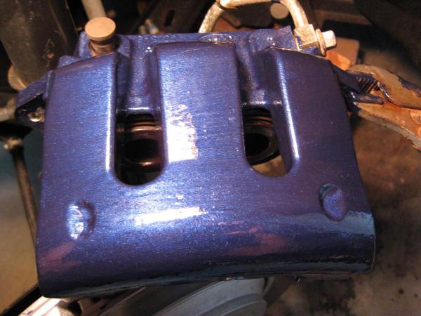 matching blue caliper paint added