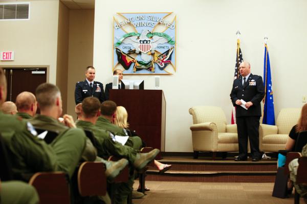 Mid-speech at my retirement.