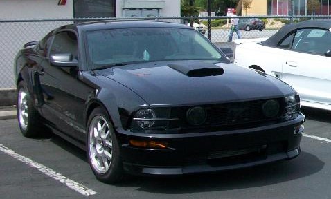 Mine, lowered with GT500 tires and wheels (Off a GT500, not aftermarket)