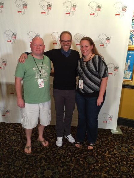 My wife and I with Alton Brown