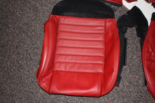 red seat covers   passenger seat