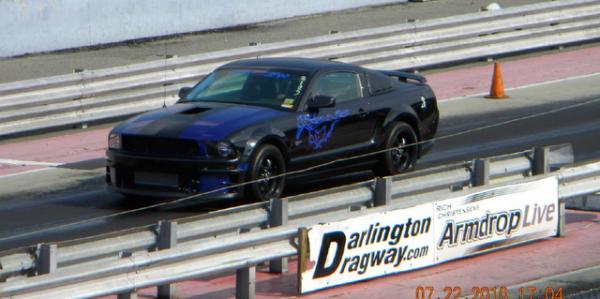 Shifter87 at Darlington dragway during mustang week