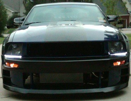 Showing the Led under the headlights