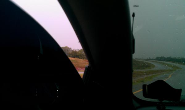 View looking out with window tinted