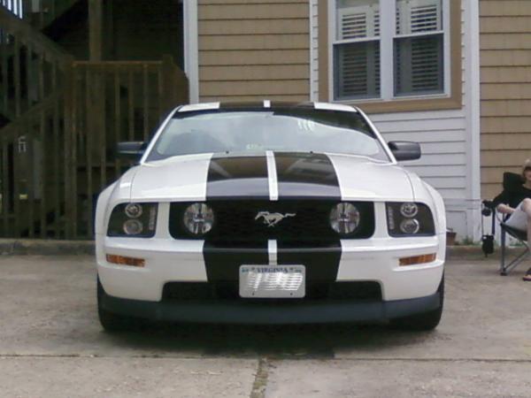 We just finished putting the stripes and chin spoiler on.