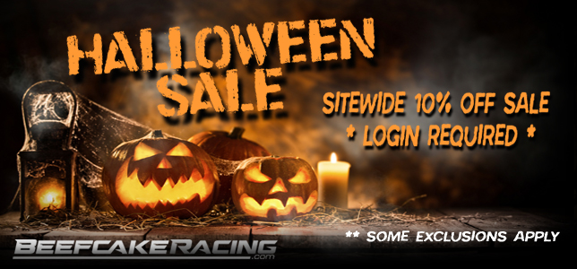 Halloween Weekend Sale Save 10% Off Sitewide with LOGIN at Beefcake Racing