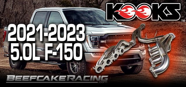 Kooks Headers for the Ford 2021-2023 F150 are now available at Beefcake Racing