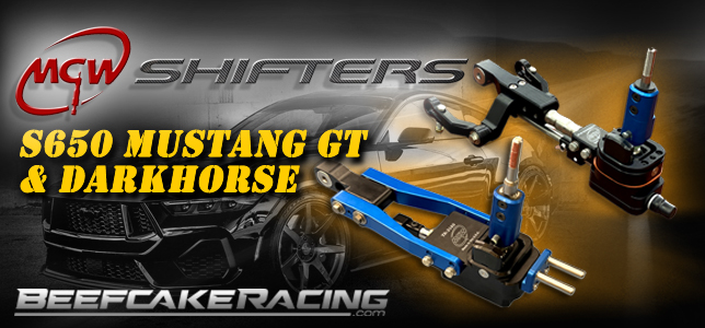 MGW Short Throw Shifter now available for 2024-2025 Mustang GT and Dark Horse models at Beefcake Racing