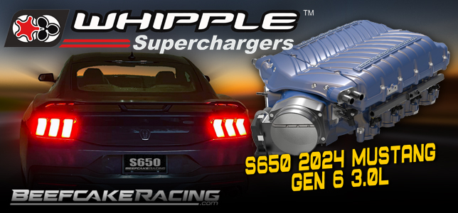 Whipple Superchargers GEN 6 Kits for the S650 2024 Mustang GT and Dark Horse at Beefcake Racing
